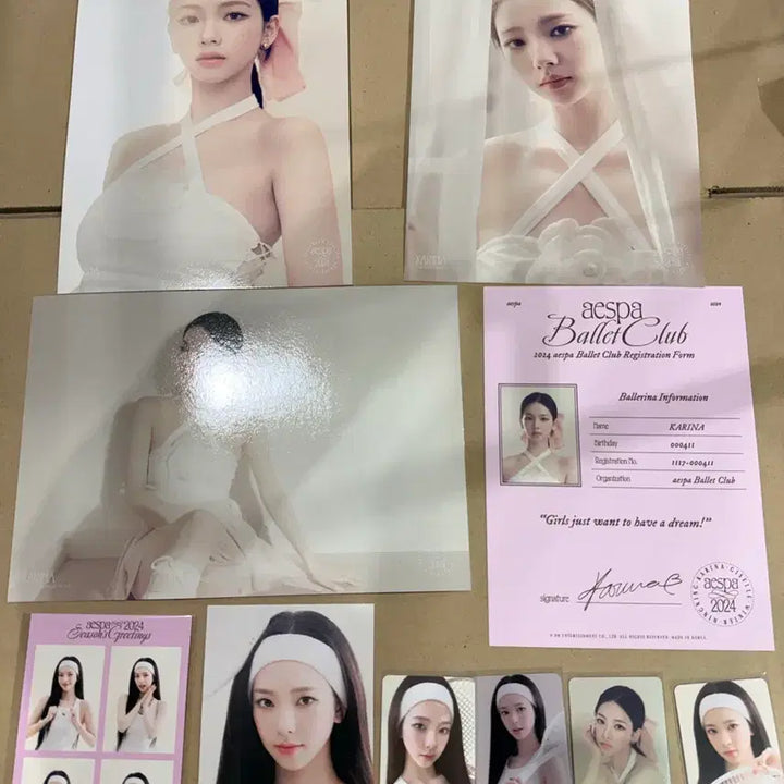 [SOLD OUT] 에스파 2024 발레클럽 카리나 포토카드