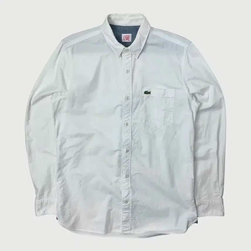 [SOLD OUT] [39/정품] 라코스테 옥스포드 셔츠 화이트