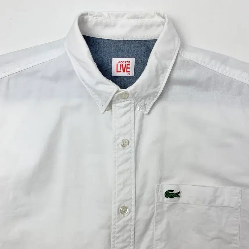 [SOLD OUT] [39/정품] 라코스테 옥스포드 셔츠 화이트