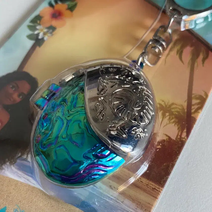 [BUNJANG] Moana Heart Necklace Hinge Keychain / (미개봉) 모아나 심장 목걸이 경첩 키링