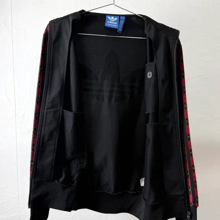 [BUNJANG] Adidas Tartan Check Firebird Zip-Up Jersey / 아디다스 타탄 체크 파이어버드 집업 저지