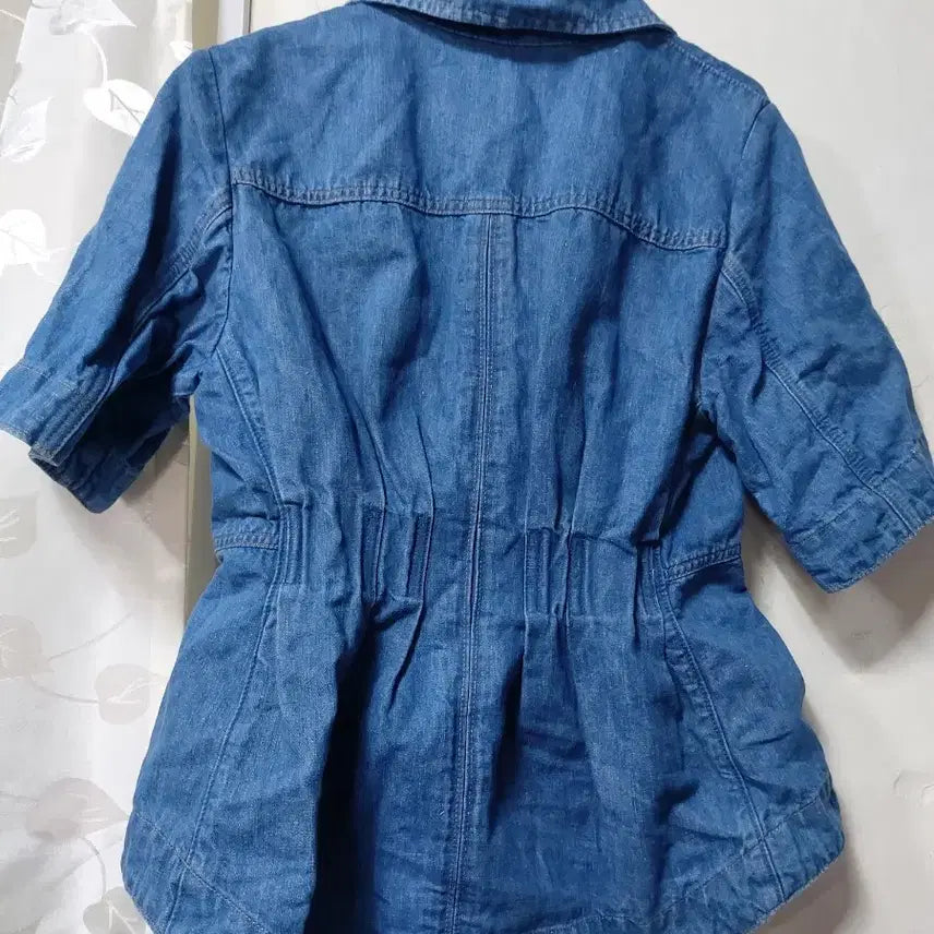 [BUNJANG] MINE Denim Short-Sleeve Shirt Jacket / MINE 데님 반팔 셔츠 자켓