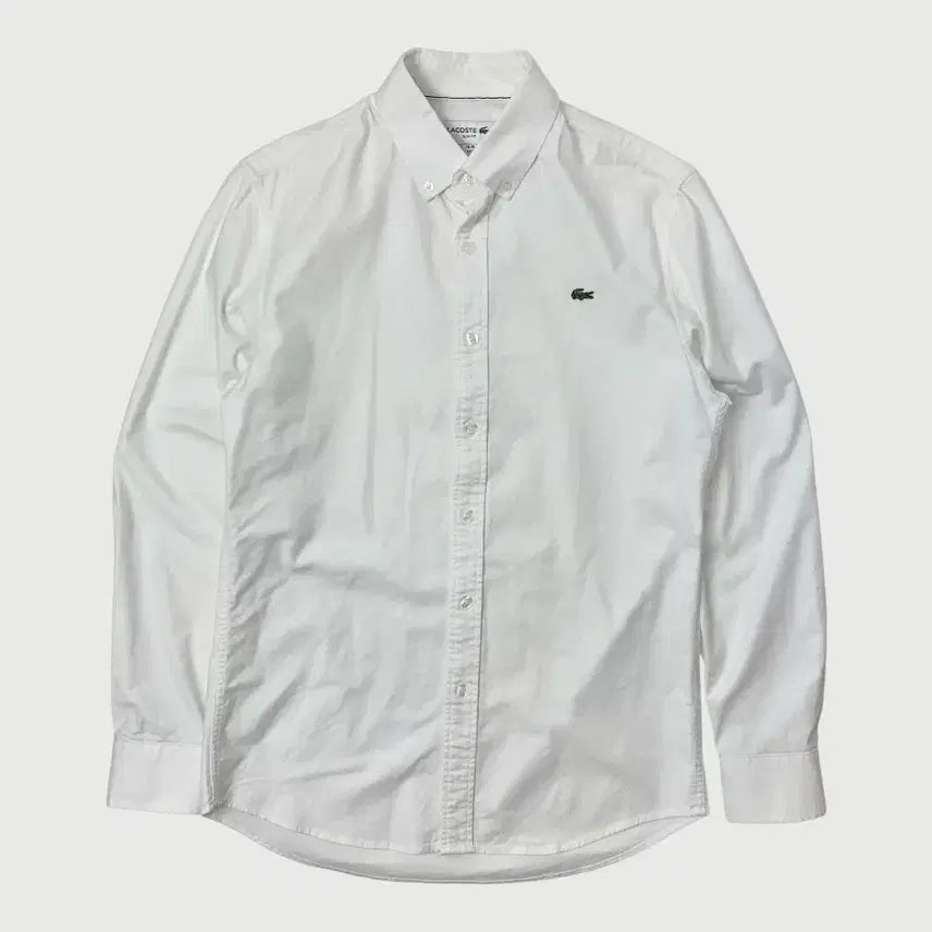 [BUNJANG] Lacoste Oxford White Shirt / [38(M)/정품] 라코스테 옥스포드 화이트 셔츠
