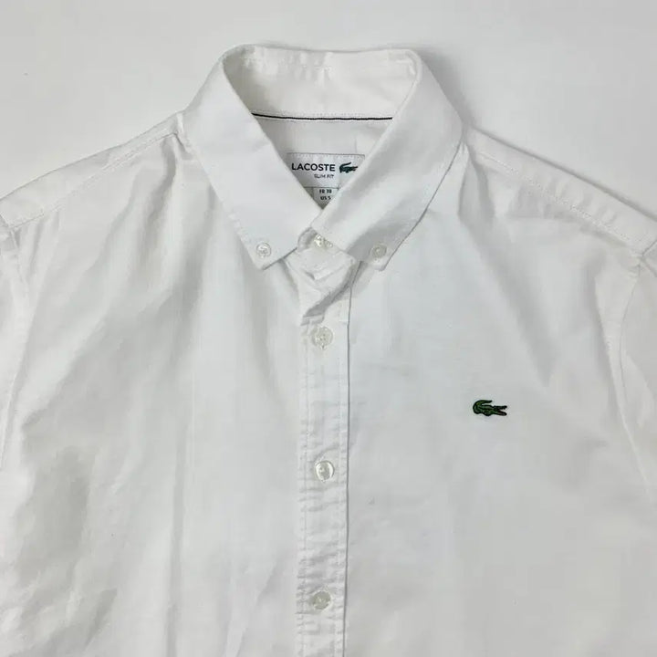 [BUNJANG] Lacoste Oxford White Shirt / [38(M)/정품] 라코스테 옥스포드 화이트 셔츠