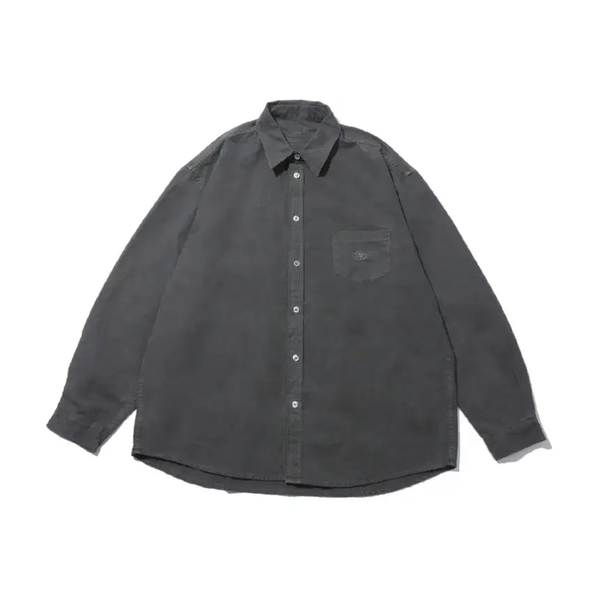 [BUNJANG] CAPITAL DESIGN Pigment Oxford Shirt Dark Gray / 캐피디자인 피그먼트 옥스퍼드 셔츠 다크그레이