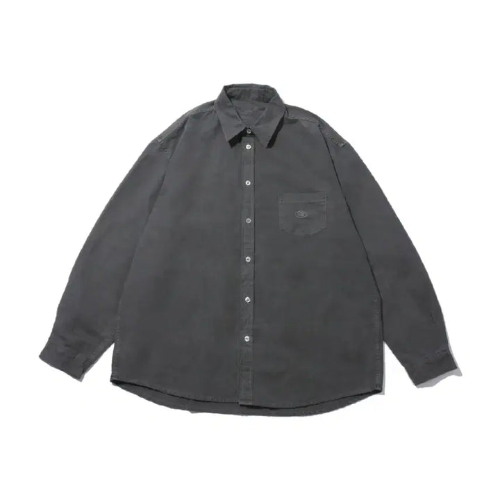 [BUNJANG] CAPITAL DESIGN Pigment Oxford Shirt Dark Gray / 캐피디자인 피그먼트 옥스퍼드 셔츠 다크그레이