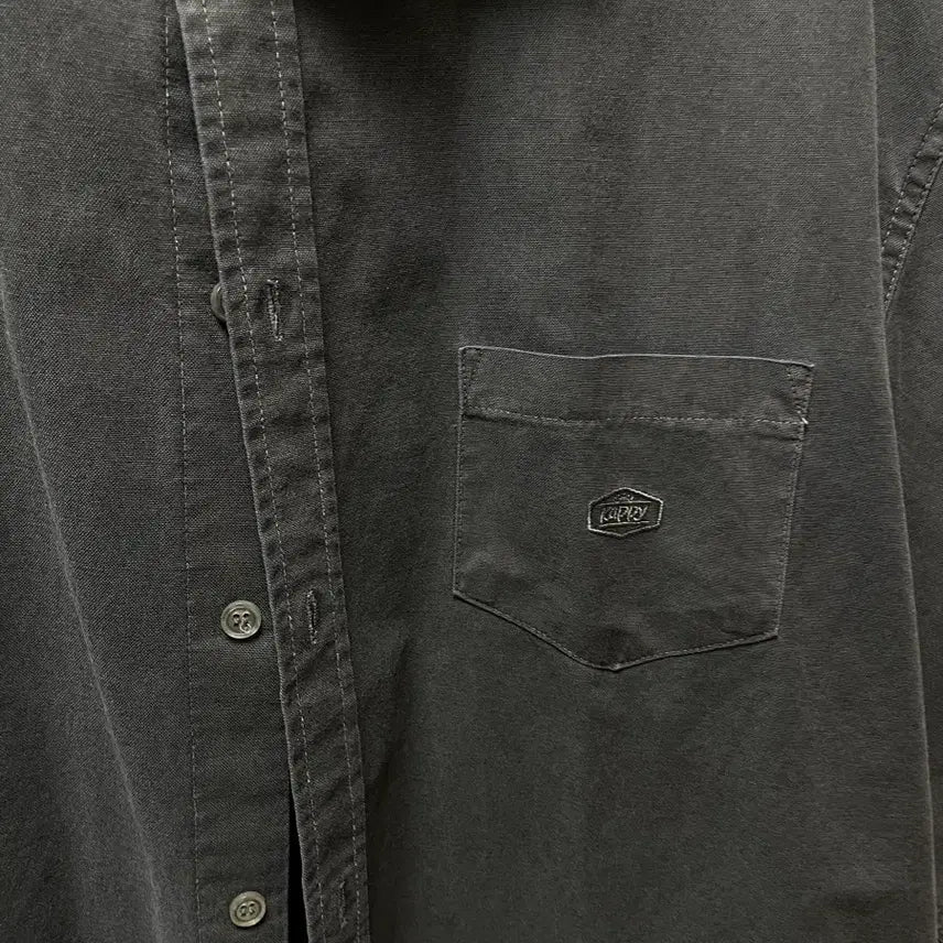 [BUNJANG] CAPITAL DESIGN Pigment Oxford Shirt Dark Gray / 캐피디자인 피그먼트 옥스퍼드 셔츠 다크그레이