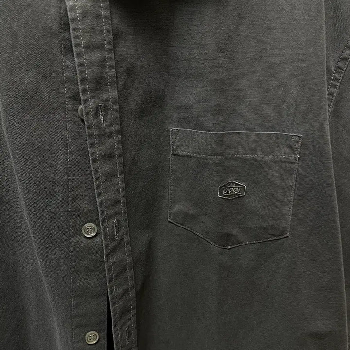 [BUNJANG] CAPITAL DESIGN Pigment Oxford Shirt Dark Gray / 캐피디자인 피그먼트 옥스퍼드 셔츠 다크그레이