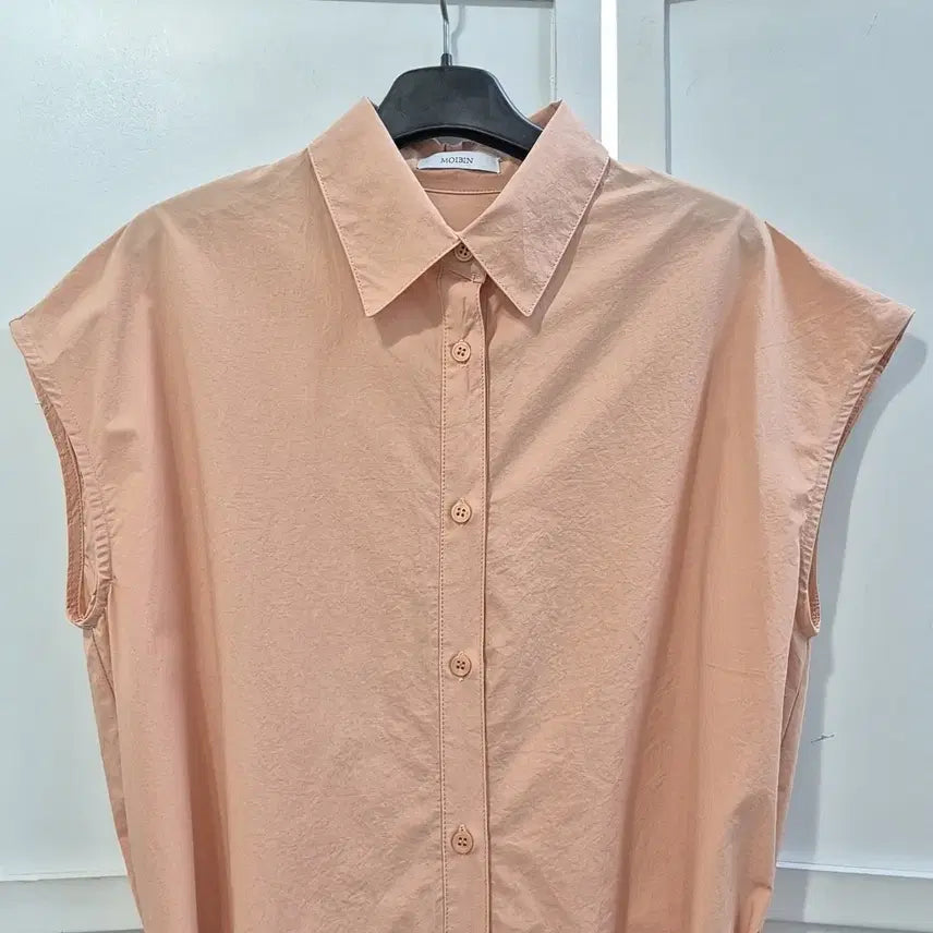[BUNJANG] Moabin Sleeveless Shirt Long Dress / 모아빈 민소매 셔츠 롱 원피스