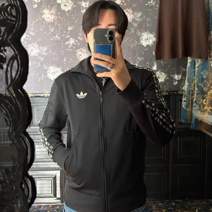[BUNJANG] Adidas Camo Firebird Big Logo Jersey / a255) 아디다스 카모 파이어버드 빅로고 져지