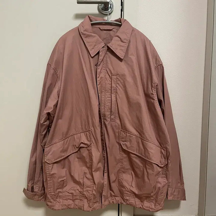 [BUNJANG] Uniqlo Oversized Utility Jacket Pink (M) / 유니클로 오버사이즈 유틸리티자켓 핑크 M