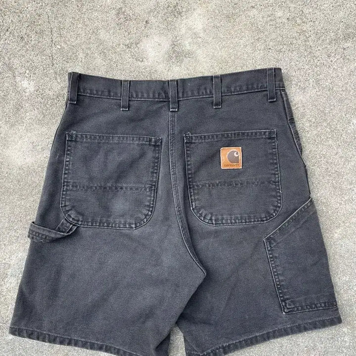 [BUNJANG] Carhartt Black Denim Shorts / 칼하트 블랙 데님 반바지