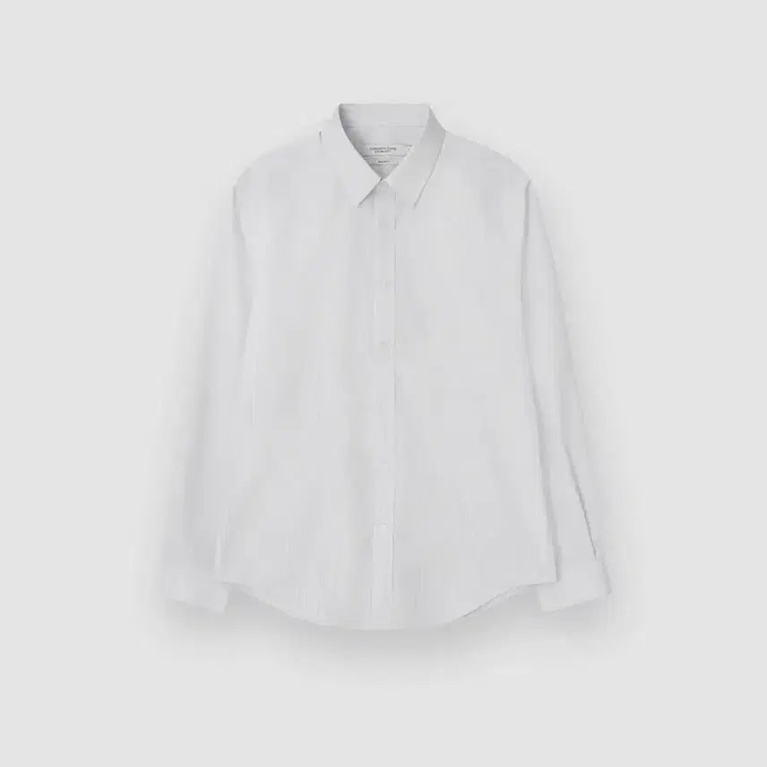 [BUNJANG] Concept One Easy Care Shirt White+Gray Stripe L Size / 컨셉원 이지케어 셔츠 10045900