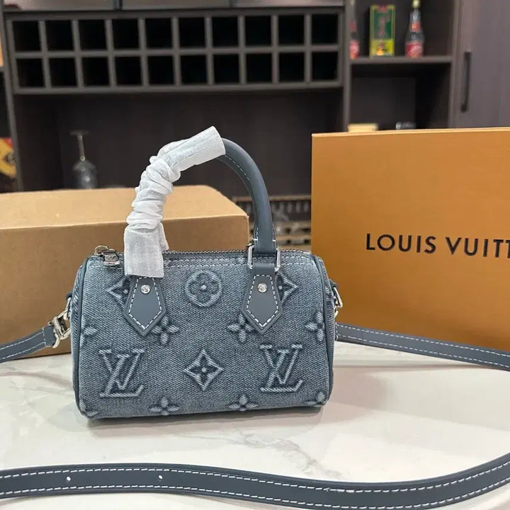 [BUNJANG] Louis Vuitton Keepall Bandouliere 25 Denim Travel Bag / 키폴 반둘리에 25 데님