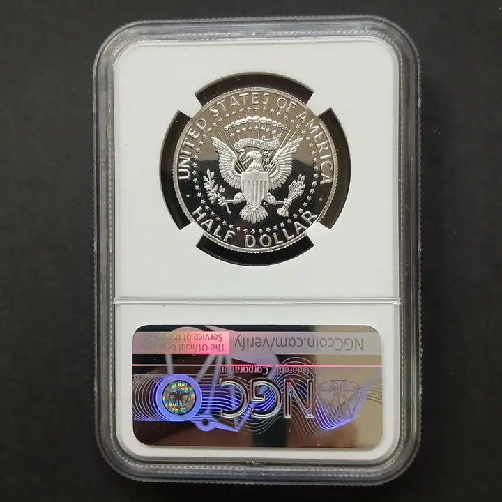 [BUNJANG] 2019 Kennedy Half Dollar PF70 UC 99.9% Silver Proof Coin / (최초)유일한"실버99.9"미국2019케네디 하프달러PF70 은화