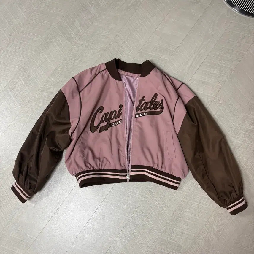 [BUNJANG] Retro Varsity Blouson Jumper / 레트로 바시티 블루종 점퍼