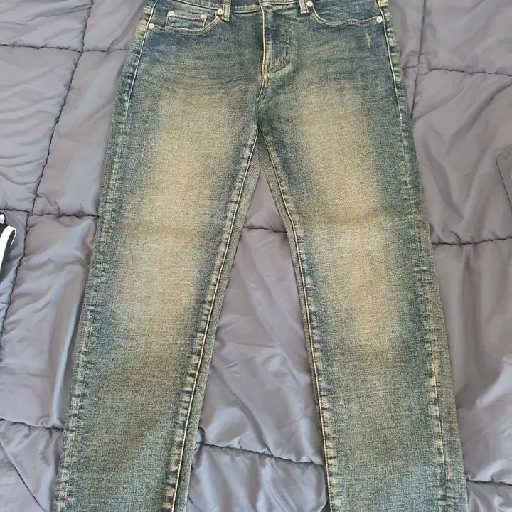 [BUNJANG] 86 Road Tapered Cutting Jeans / 86로드 커팅진