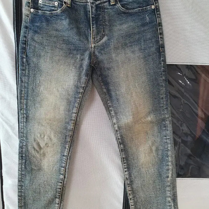 [BUNJANG] 86 Road Tapered Cutting Jeans / 86로드 커팅진