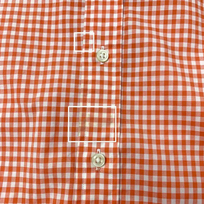 [BUNJANG] Polo Ralph Lauren Slim Fit Orange Check Shirt / [M/정품] 폴로랄프로렌 슬림핏 오렌지 체크 셔츠