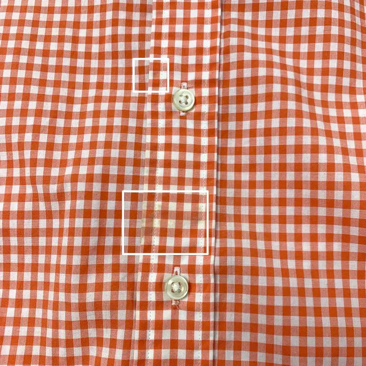 [BUNJANG] Polo Ralph Lauren Slim Fit Orange Check Shirt / [M/정품] 폴로랄프로렌 슬림핏 오렌지 체크 셔츠