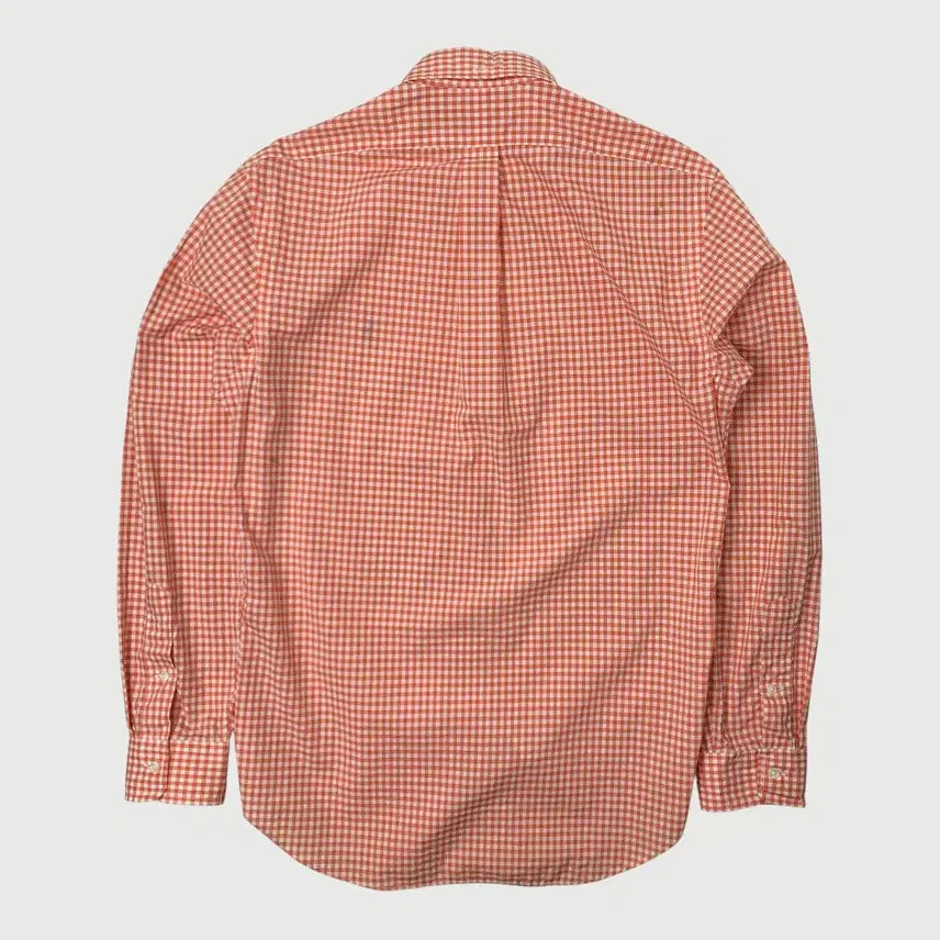 [BUNJANG] Polo Ralph Lauren Slim Fit Orange Check Shirt / [M/정품] 폴로랄프로렌 슬림핏 오렌지 체크 셔츠