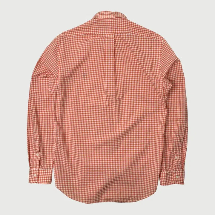 [BUNJANG] Polo Ralph Lauren Slim Fit Orange Check Shirt / [M/정품] 폴로랄프로렌 슬림핏 오렌지 체크 셔츠