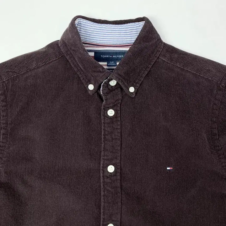 [BUNJANG] Tommy Hilfiger Corduroy Shirt / [S/정품] 타미힐피거 브라운 골덴 셔츠
