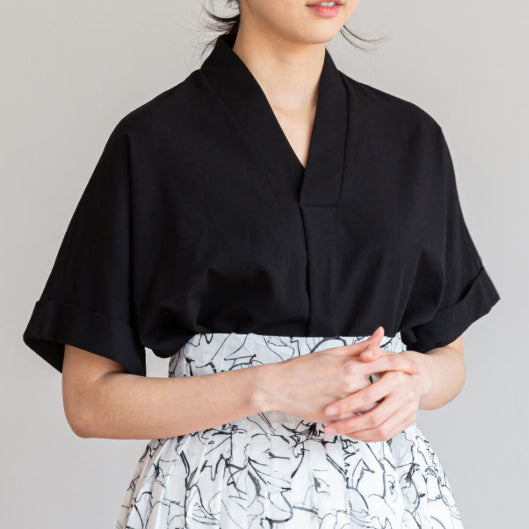 [BUNJANG] Daraewon Soso Gijogori Black Top / 다래원 생활한복 소소 깃저고리 블랙 상의