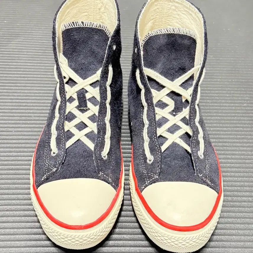 [BUNJANG] Catchball Navy Suede High-Top Canvas Sneakers / 270 캐치볼 컨버스화 네이비 하이탑