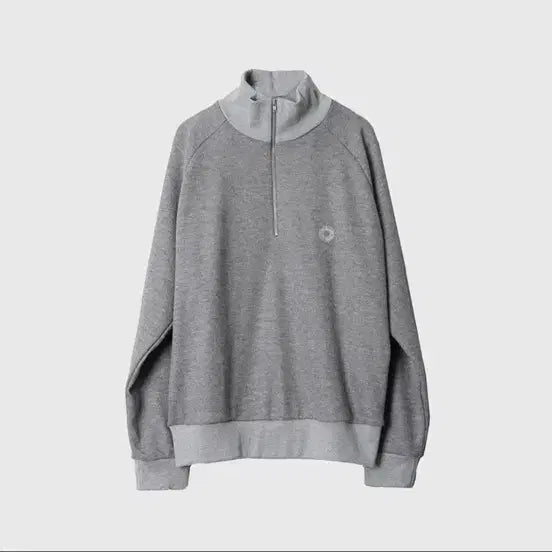 [BUNJANG] 999 Humanity Knitted Half Zip-Up Melange Gray L / 999휴머니티 이지 니티드 하프집업 멜란지 그레이 L