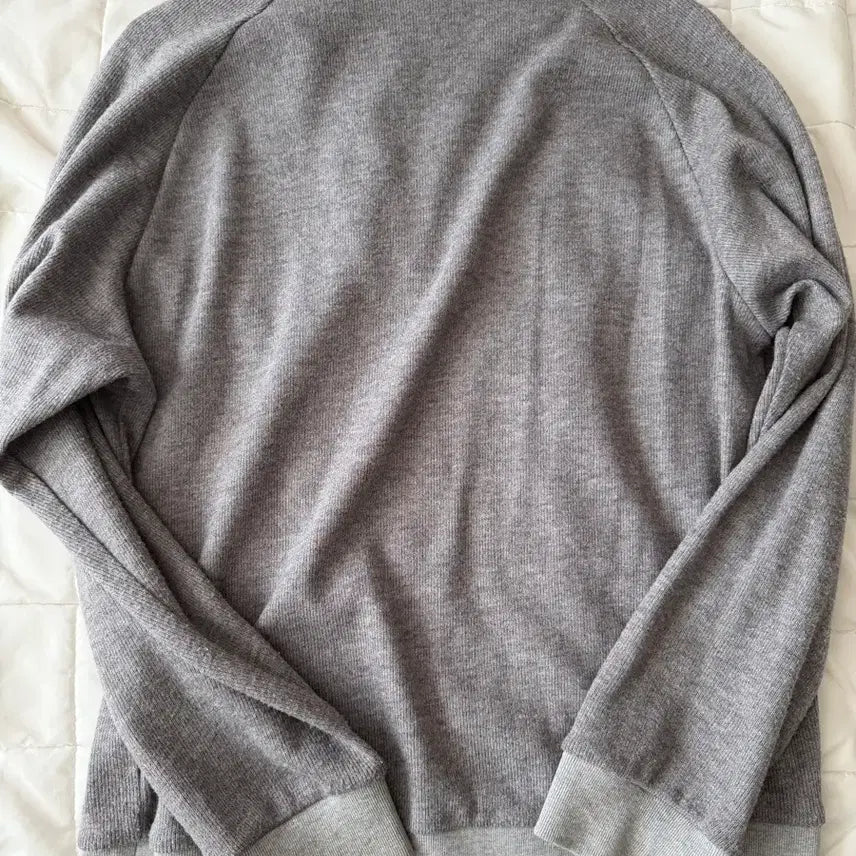 [BUNJANG] 999 Humanity Knitted Half Zip-Up Melange Gray L / 999휴머니티 이지 니티드 하프집업 멜란지 그레이 L