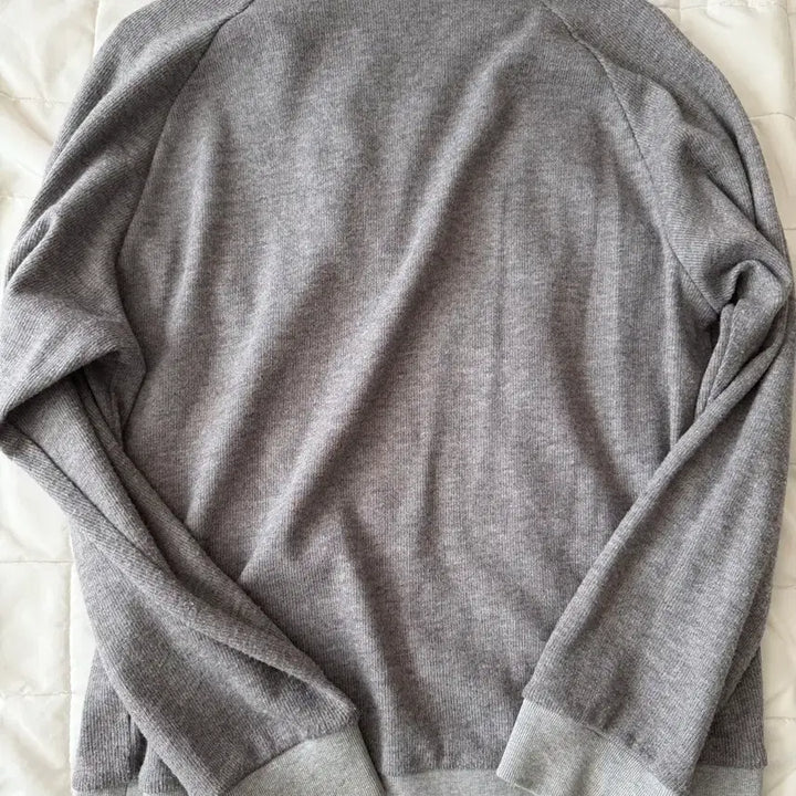 [BUNJANG] 999 Humanity Knitted Half Zip-Up Melange Gray L / 999휴머니티 이지 니티드 하프집업 멜란지 그레이 L