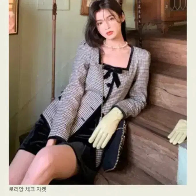 [BUNJANG] Seoul Cookie Roryang Check Jacket S / 새상품 서쿠키 로리앙 체크 자켓 s