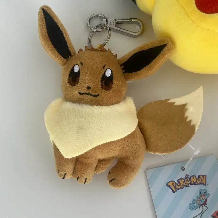 [BUNJANG] Pokemon Eevee Pikachu Mew Plush Keyring Bundle / 포켓몬스터 이브이 피카츄 뮤 봉제인형 키링 일괄 판매합니다