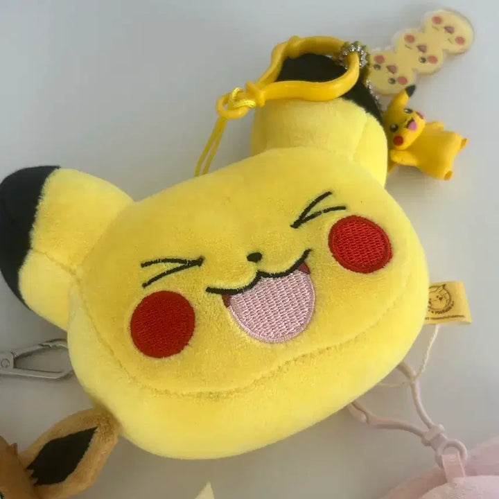 [BUNJANG] Pokemon Eevee Pikachu Mew Plush Keyring Bundle / 포켓몬스터 이브이 피카츄 뮤 봉제인형 키링 일괄 판매합니다