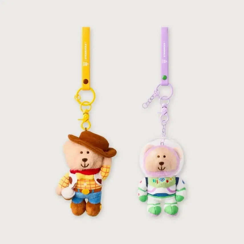 [BUNJANG] Starbucks Toy Story Woody &amp; Buzz Keyring Doll Set / [우디/버즈 세트] 스타벅스 토이스토리 키링 인형