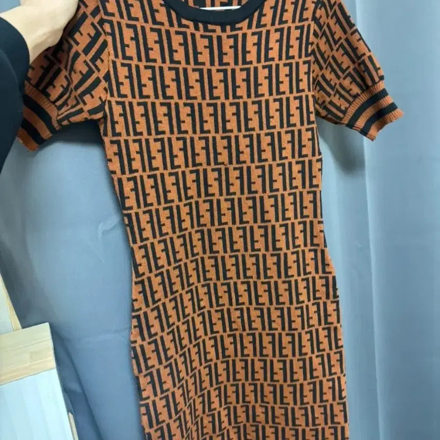[BUNJANG] FF Pattern Knit Long Dress / 마착용) 핏 이쁜 패턴 니트 롱원피스