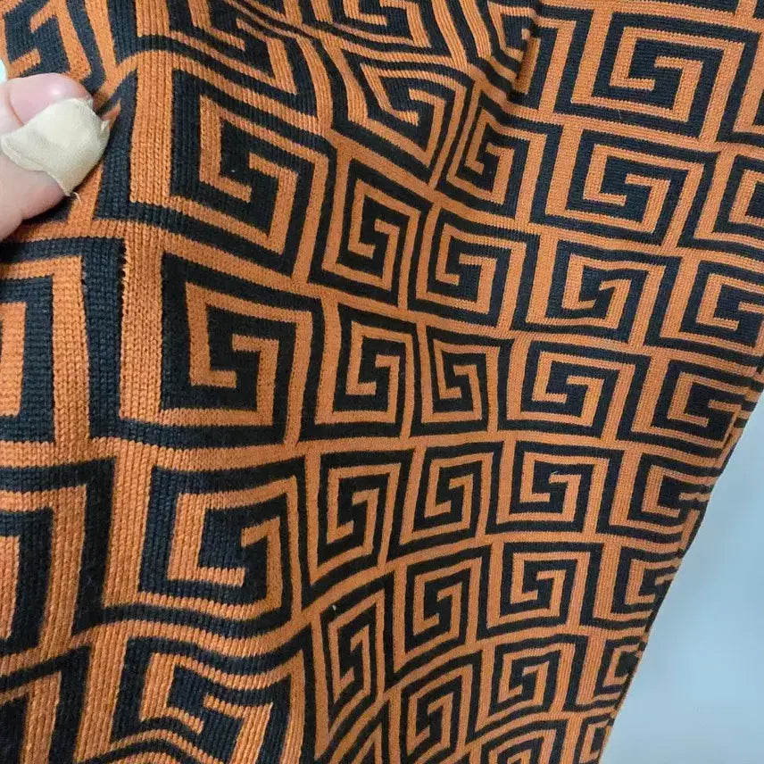 [BUNJANG] FF Pattern Knit Long Dress / 마착용) 핏 이쁜 패턴 니트 롱원피스