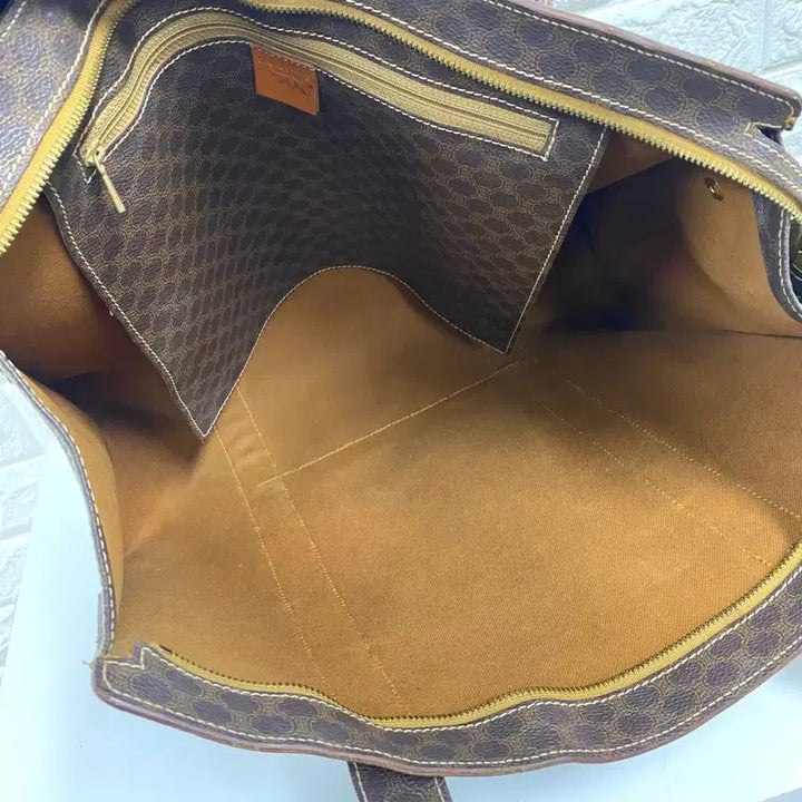 [BUNJANG] CELINE Macadam Tote Bag / CELINE / 빈티지 셀린느 브라운 마카담 토트백 / 숄더백