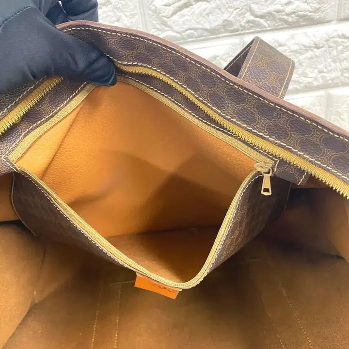 [BUNJANG] CELINE Macadam Tote Bag / CELINE / 빈티지 셀린느 브라운 마카담 토트백 / 숄더백