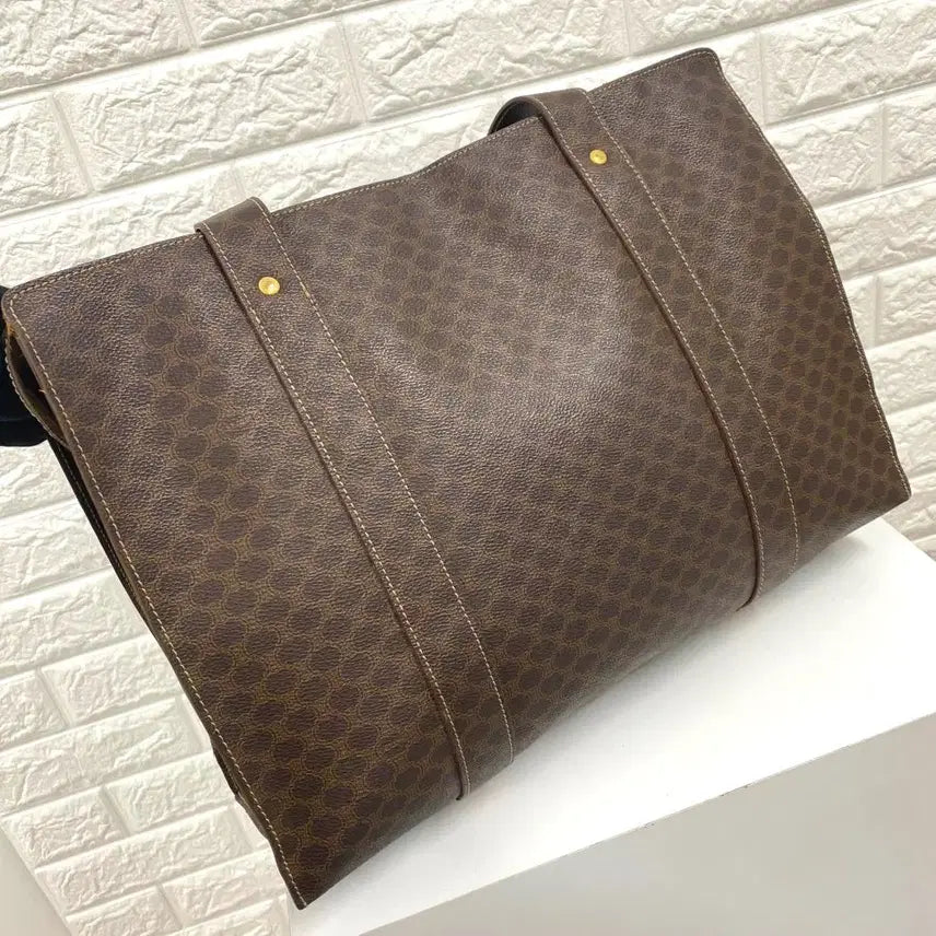[BUNJANG] CELINE Macadam Tote Bag / CELINE / 빈티지 셀린느 브라운 마카담 토트백 / 숄더백