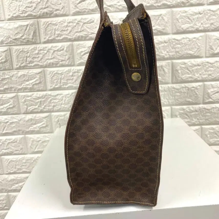 [BUNJANG] CELINE Macadam Tote Bag / CELINE / 빈티지 셀린느 브라운 마카담 토트백 / 숄더백