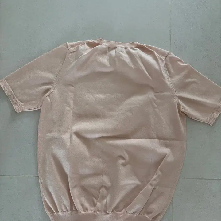 [BUNJANG] UNIT Linen Short-Sleeve Knit Top / UNIT 린넨 반팔 니트 핑크