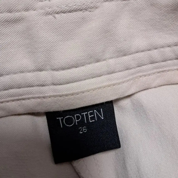 [BUNJANG] Topten Slim Fit Ivory Pants / 탑텐 26