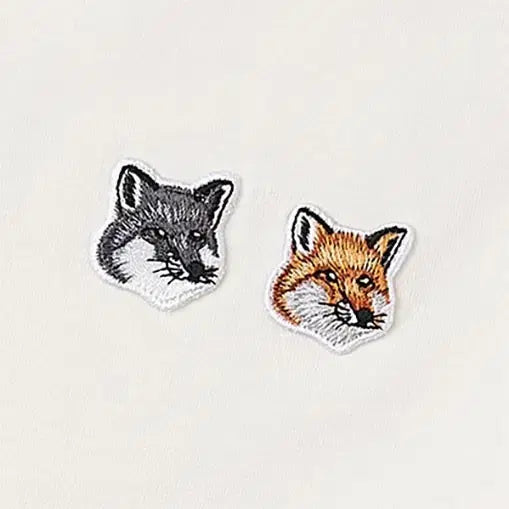 [BUNJANG] Maison Kitsuné Double Fox Head Short Sleeve T-Shirt / 정품/무료배송) 메종키츠네 더블폭스헤드 반팔 , 블랙 화이트