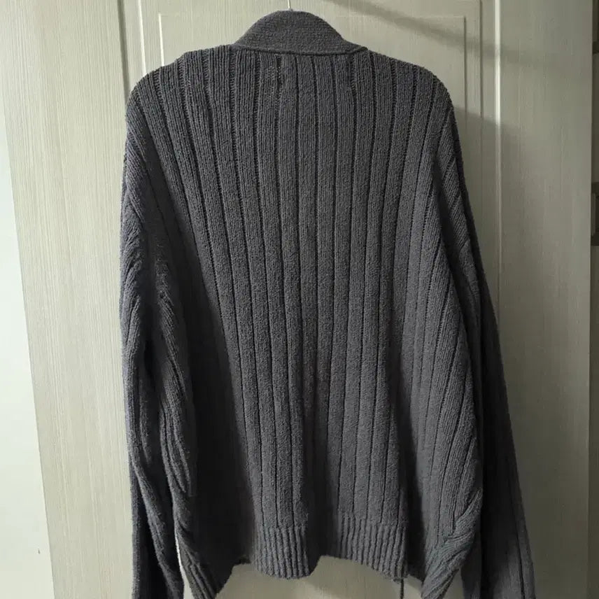 [BUNJANG] Satur Bouclé Cardigan Charcoal Grey / 세터 SATUR 부클 가디건 차콜 그레이
