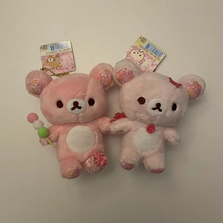 [SOLD OUT] 리락쿠마 코리락쿠마 사쿠라 당고 벚꽃 키링 인형 마스코트 테노리