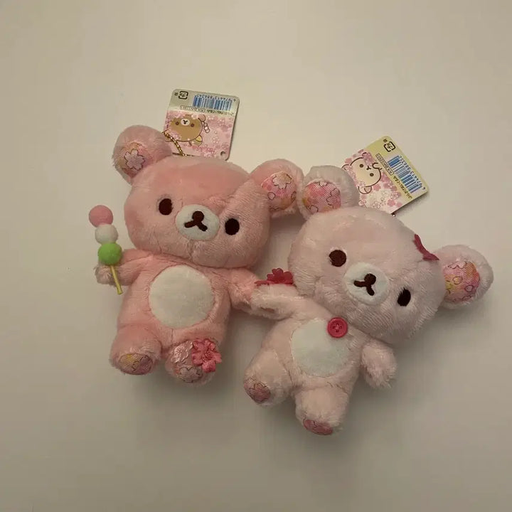 [SOLD OUT] 리락쿠마 코리락쿠마 사쿠라 당고 벚꽃 키링 인형 마스코트 테노리