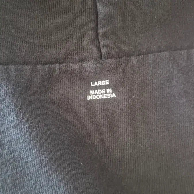 [BUNJANG] easy-gap String Black Hoodie Zip-up L / 이지갭 스트링 블랙 후드집업 L