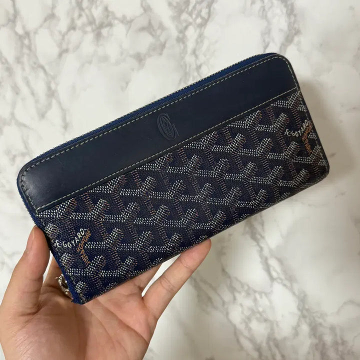 [BUNJANG] Goyard Matignon Long Wallet Navy / [OS] 고야드 마티뇽 장지갑 네이비